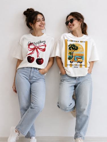 تیشرت باکسی summer نخپنبه سفید